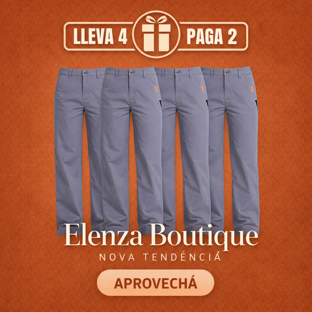 [Promo Llevá 4, Pagá 2] Pantalón Silk Fit™ en Algodón Premium, Suave y Liviano