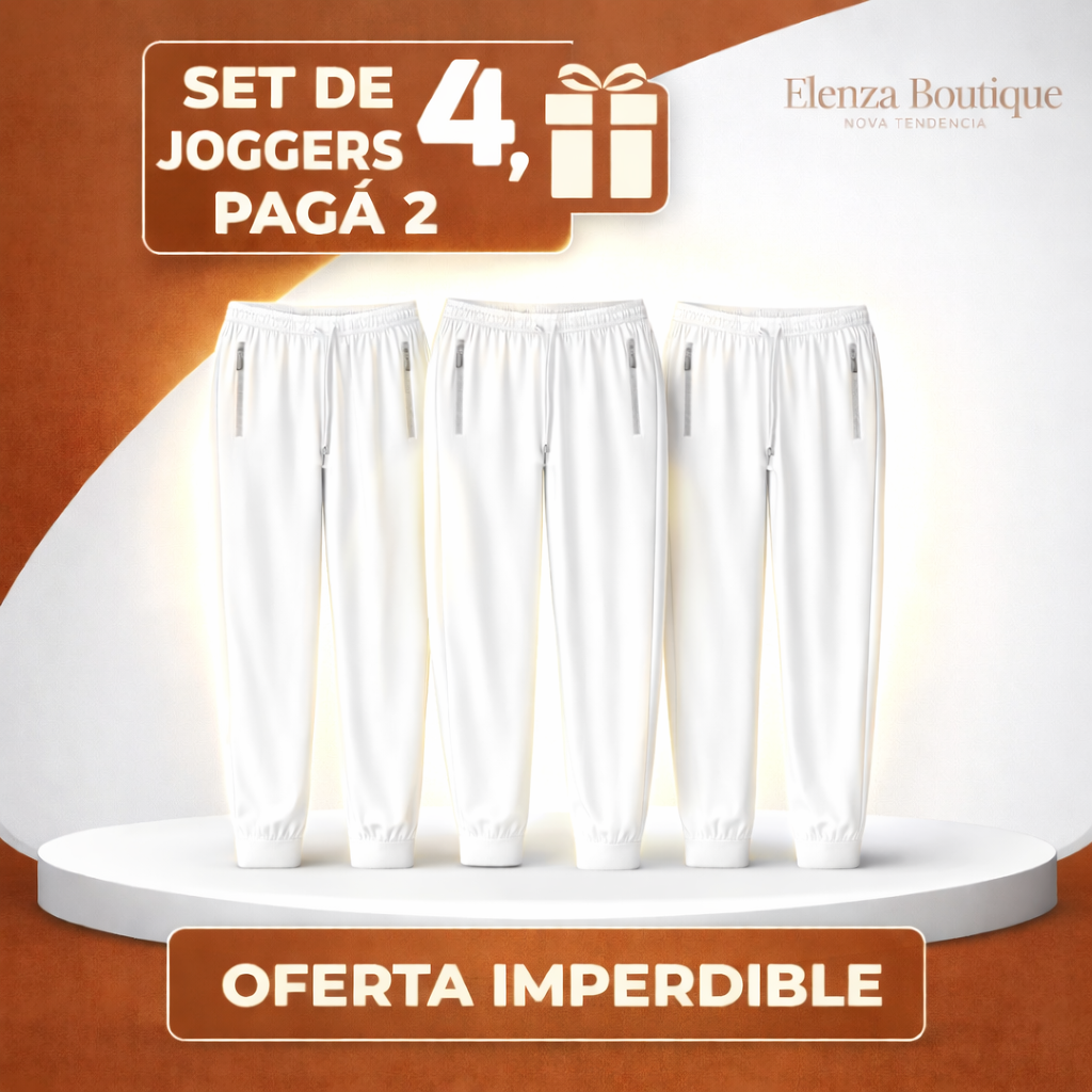 [Promo 3x2] Pantalón Jogger SoftFit™ en Algodón Premium y Ajuste Cómodo