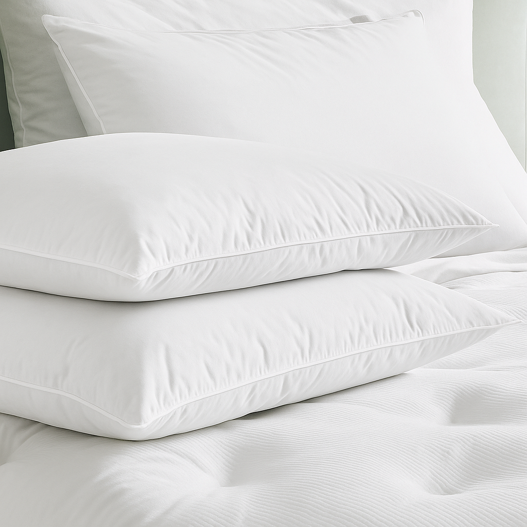 Kit 4 Almohadas de Pluma de Ganso – Antialérgicas | PAGA 1 LLEVATE 4