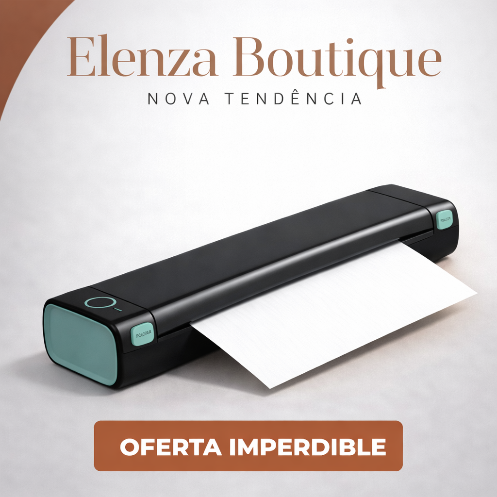Mini impresora portátil PrintGo™ con Bluetooth y alta definición, sin cartucho
