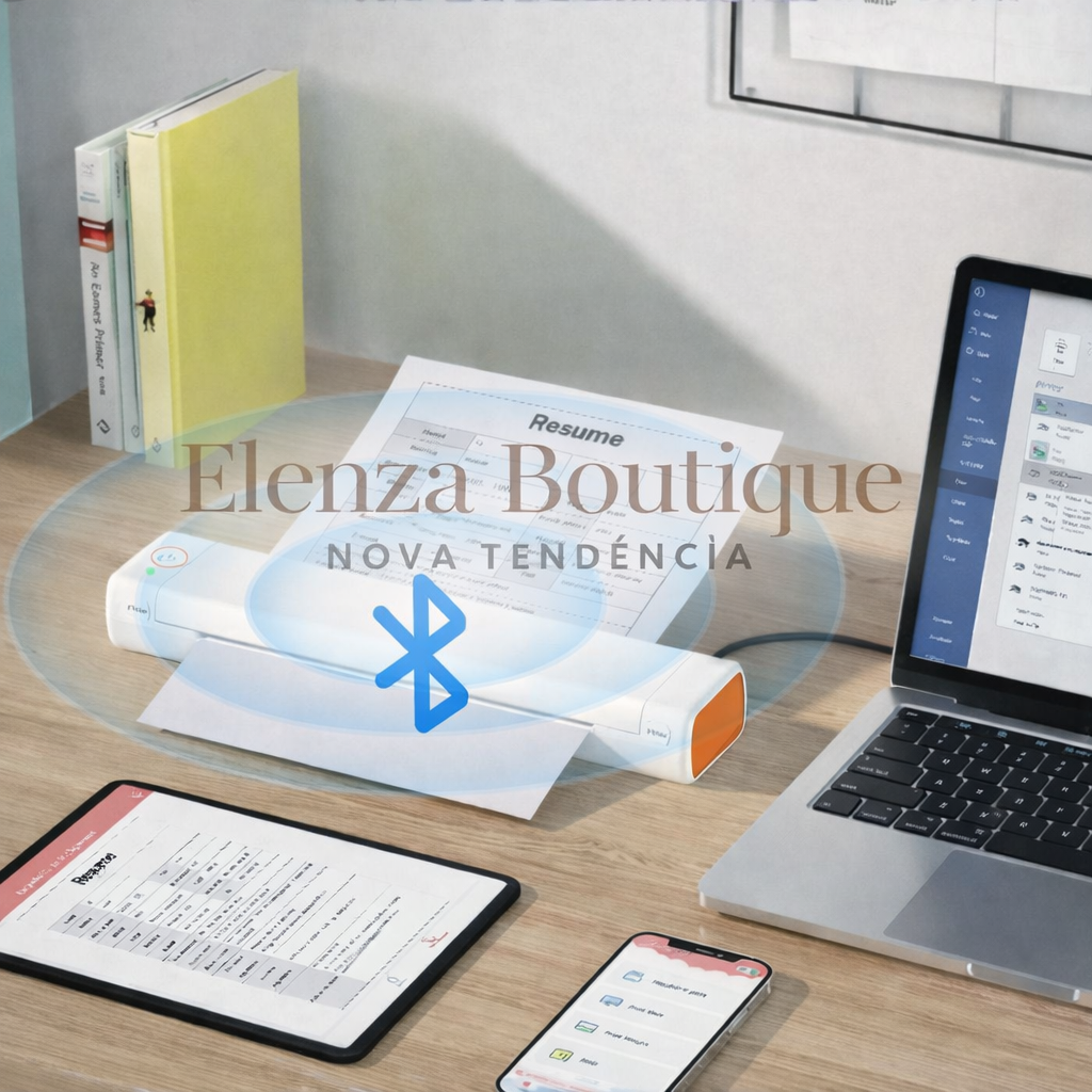 Mini impresora portátil PrintGo™ con Bluetooth y alta definición, sin cartucho